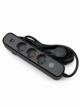 Узайтиргич 3 уяли 5 м, ўчиргичли, USB ва Type-C, 3х1,5 мм², BV-0305-A/C, PROLINE-ULTRA серияси