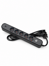 Узайтиргич 5 уяли 3 м, ўчиргичли, USB ва Type-C, 3х1,5 мм², BV-0503-A/C, PROLINE-ULTRA серияси