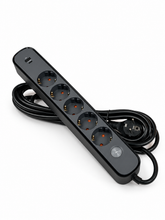 Узайтиргич 5 уяли 5 м, ўчиргичли, USB ва Type-C, 3х1,5 мм², BV-0505-A/C, PROLINE-ULTRA серияси