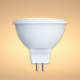 LED лампа JCDR (спот), 5Вт, 420Лм, GU5.3, 3000K (илиқ оқ), Опал