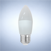 LED лампа C37 (шам шаклида), 5Вт, E27 (HAIGER), 6500K (совуқ оқ)