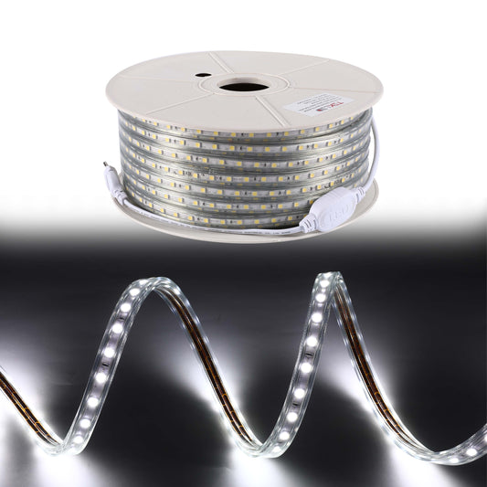 LED лента 5050/60 220V оқ 6.5W/m IP65 (TD) 50м
