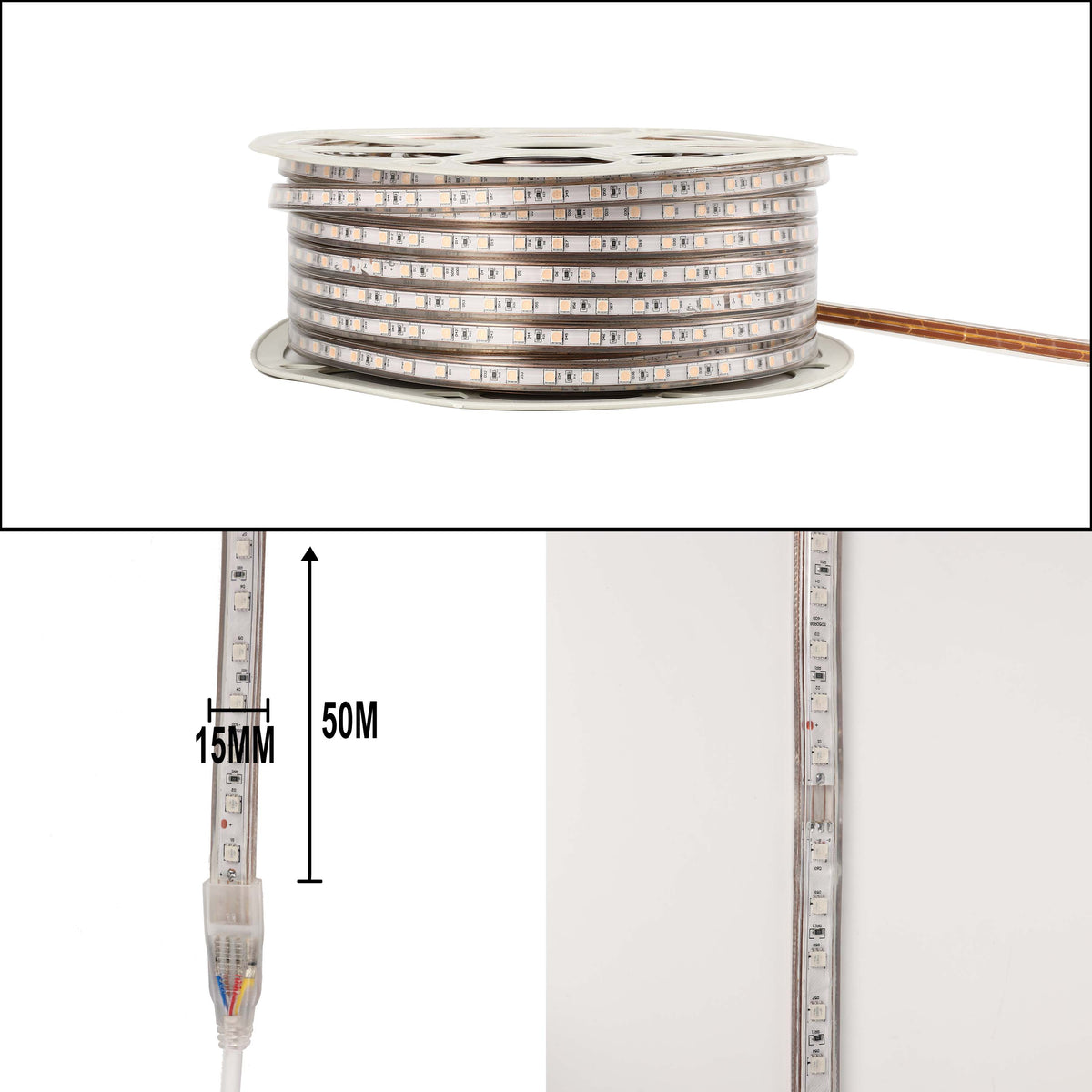 LED лента 5050-60L 8W 220V RGB (HAIGER) 50м