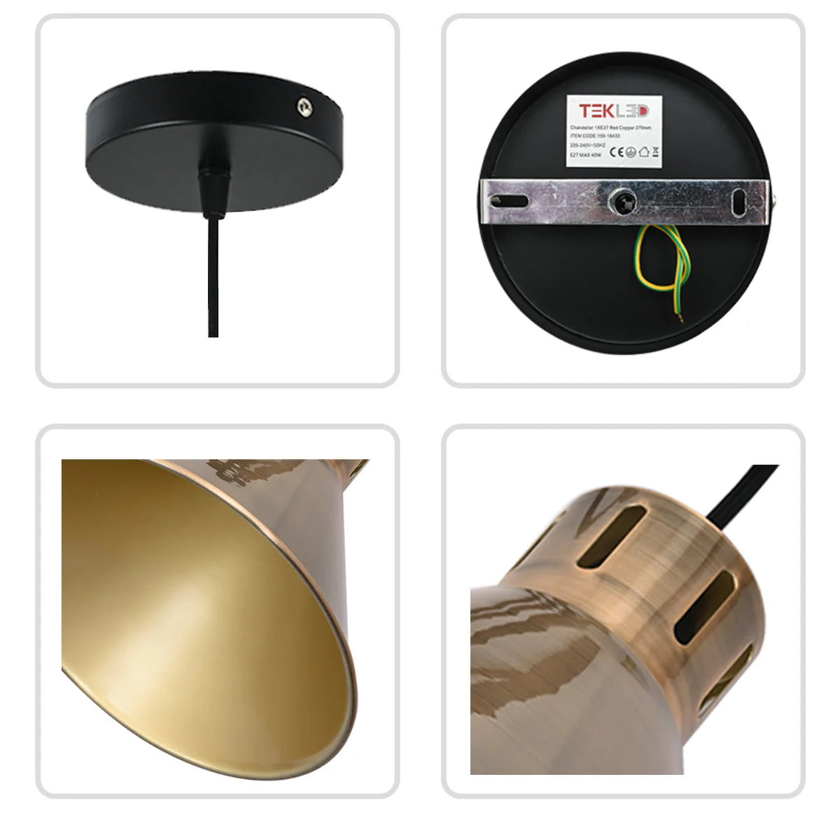 Современный индустриальный конусообразный подвесной светильник для кухни в стиле лофт, идеально подходящий для создания атмосферного освещения.