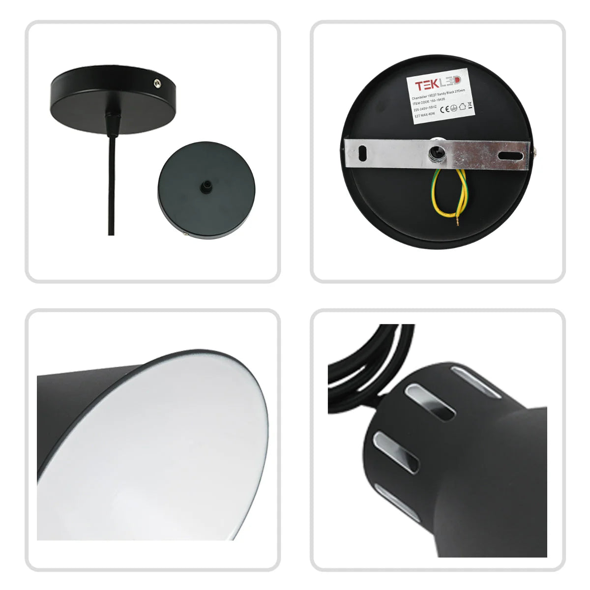 Современный индустриальный конусный подвесной светильник, идеален для кухни в стиле лофт.