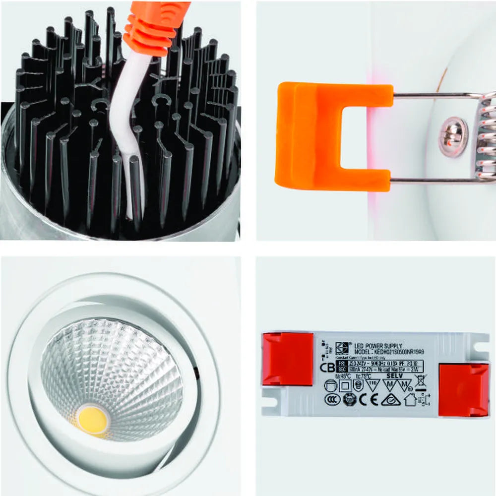 Close shot of the LED OC003A 1х10W 4500K WHITE -165-153273-165-153273