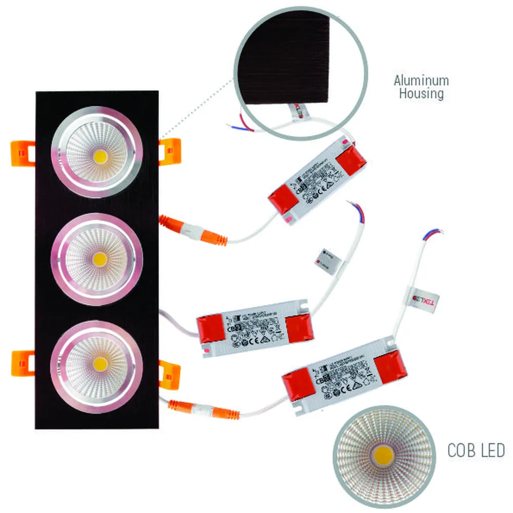 Details of the LED OC004C 3х10W 4500K BLACK -165-153383-165-153383