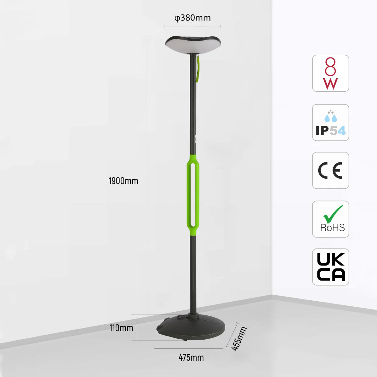 Солнечный садовый светильник Poppy с Bluetooth-колонкой, идеален для создания уютной атмосферы в саду или на веранде.