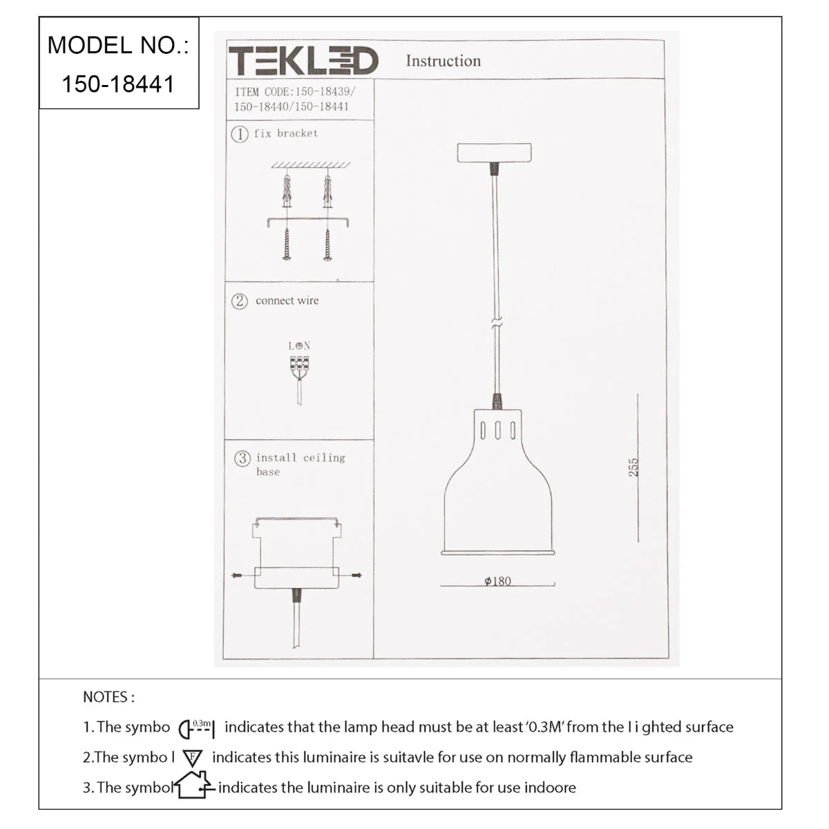 Технический рисунок современного цилиндрического подвесного света с куполообразной крышкой, показывающий размеры и характеристики.