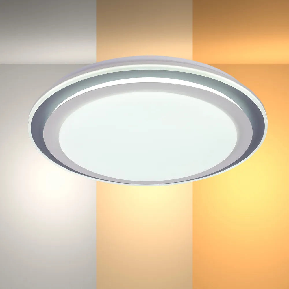 LED Flush Ceiling Light TEKLED Step LED Flush Ceiling Light Blue D500 6000K/4000K/3000K 42Wx2(TEKLED)--165-16005