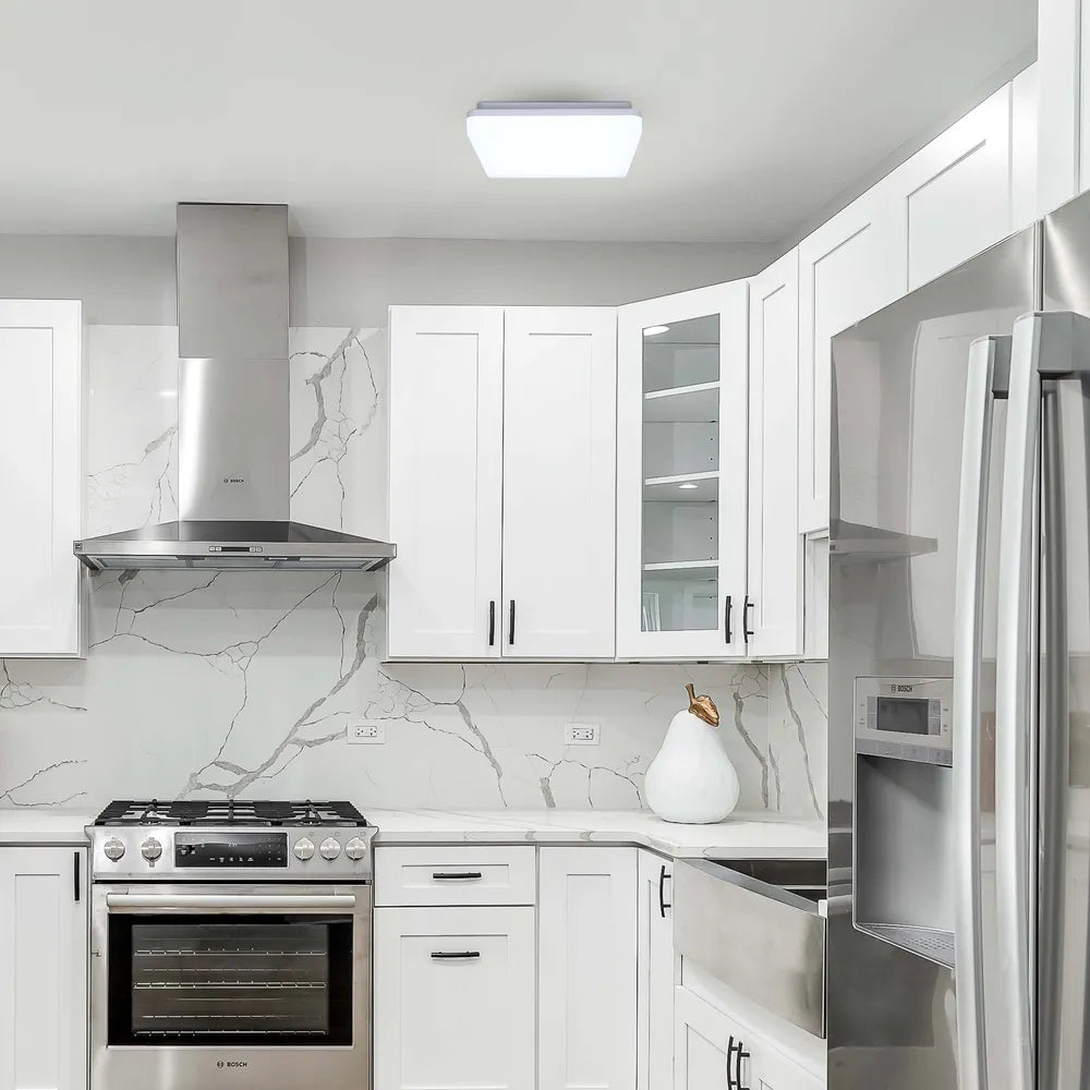 LED Flush Ceiling Light TEKLED Sv-k LED NIKA SQUARE 25W 3CCT IP44 (TEKLED)--118-033911