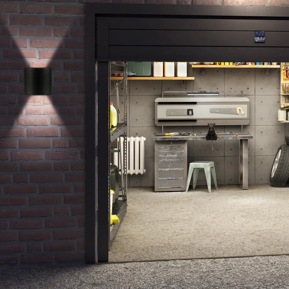 Outdoor Wall Lights TEKLED Svet-k B2325 2x1W BLACK 4000K IP54(TEKLED)--182-03306