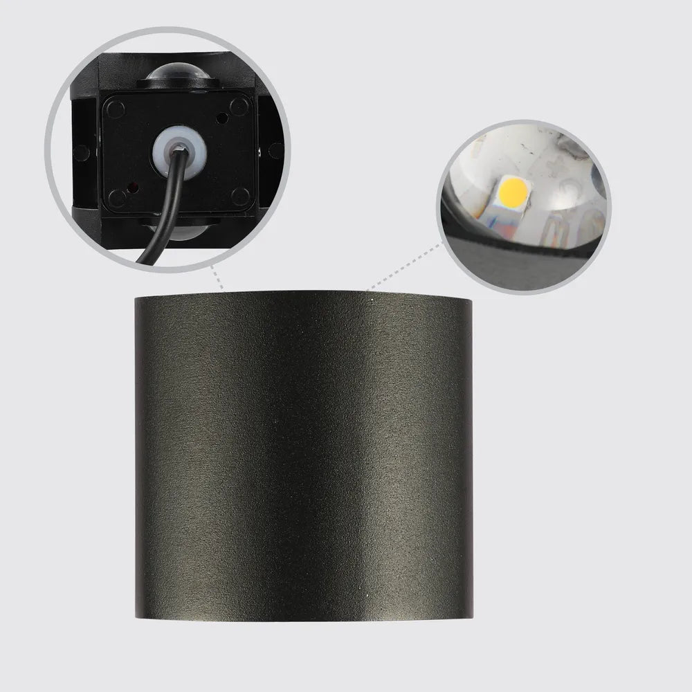 Details of the Svet-k B2325 2x1W BLACK 4000K IP54(TEKLED)-182-03306