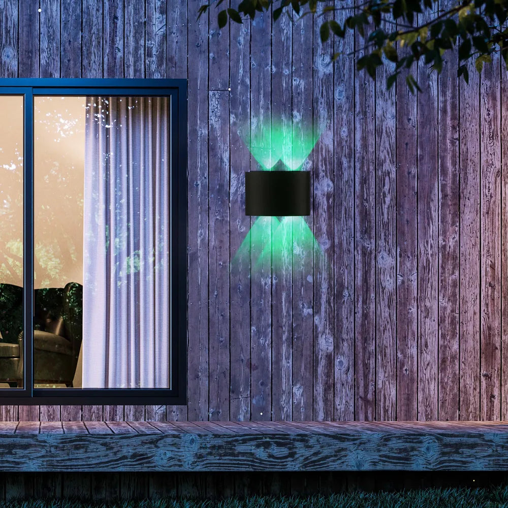 Outdoor Wall Lights TEKLED Svet-k B2326 4x3W BLACK RGB IP54(TEKLED)--182-03312