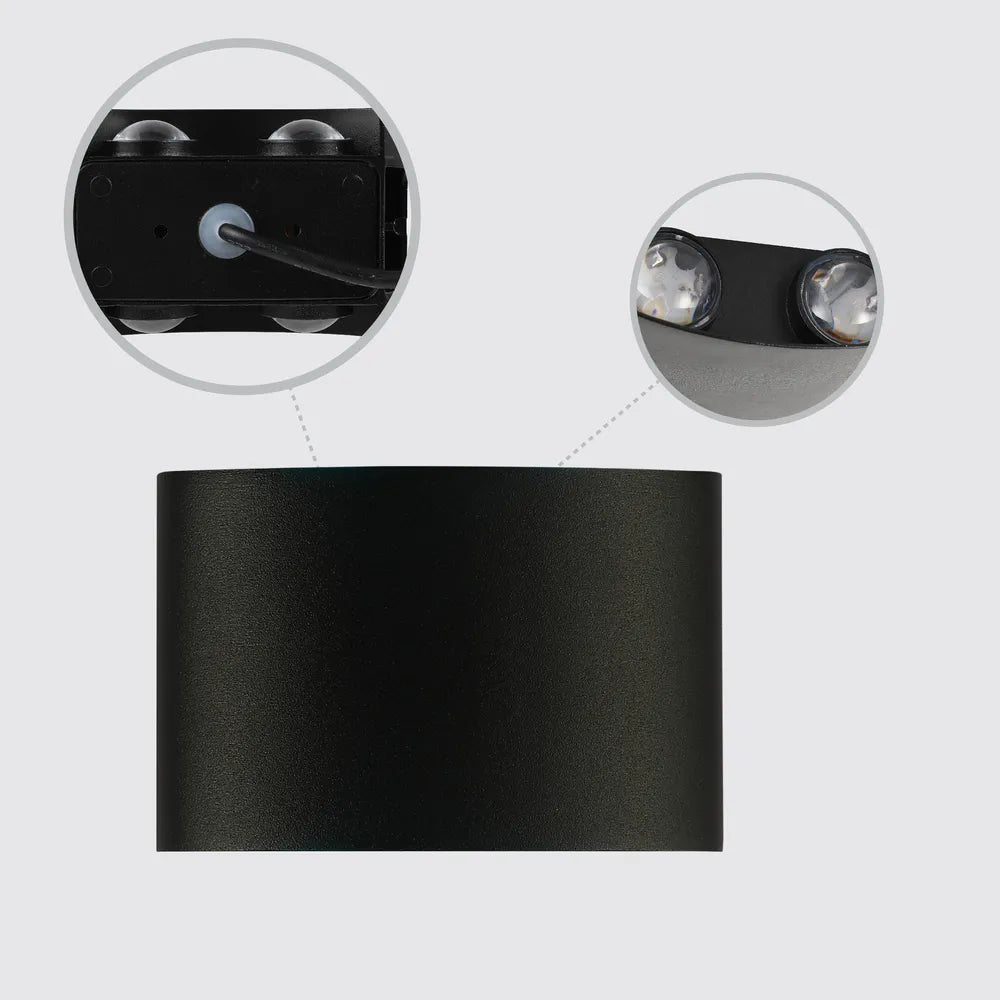 Details of the Svet-k B2326 4x3W BLACK RGB IP54(TEKLED)-182-03312