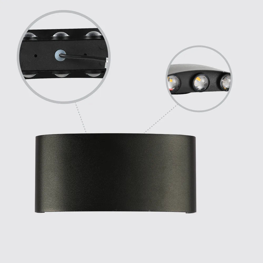 Details of the Svet-k B2327 6x1W BLACK 4000K IP54(TEKLED)-182-03314