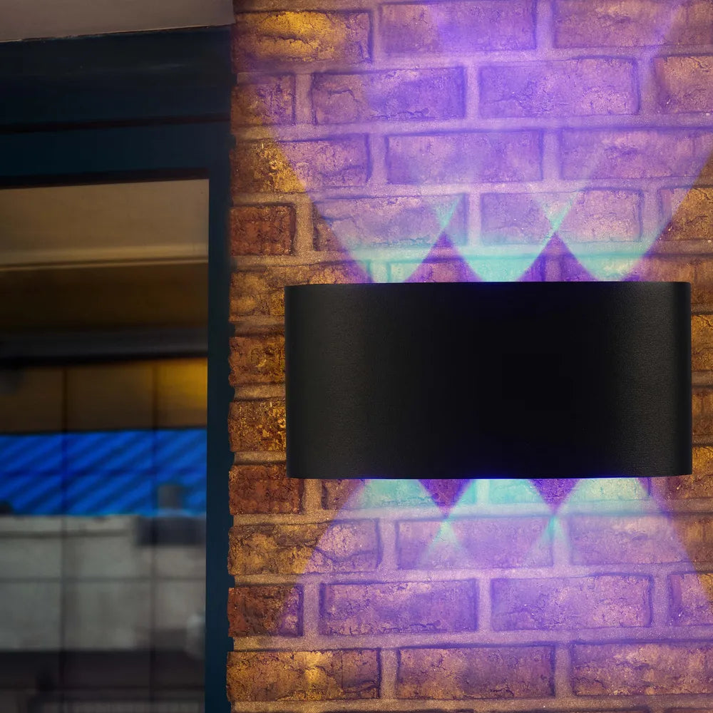 Outdoor Wall Lights TEKLED Svet-k B2327 6x3W BLACK RGB IP54(TEKLED)--182-03316