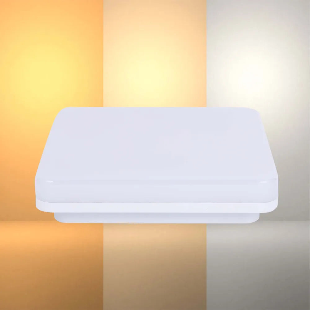 LED Flush Ceiling Light TEKLED Svet-k LED NIKA SQUARE 15W 3CCT IP44 (TEKLED)--118-033891