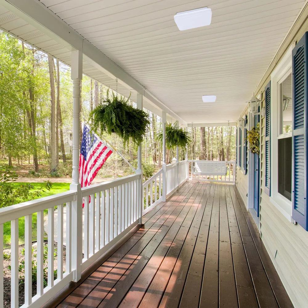 LED Flush Ceiling Light TEKLED Svet-k LED NIKA SQUARE 15W 3CCT IP44 (TEKLED)--118-033891