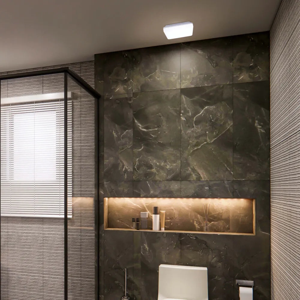 LED Flush Ceiling Light TEKLED Svet-k LED NIKA SQUARE 15W 3CCT IP44 (TEKLED)--118-033891