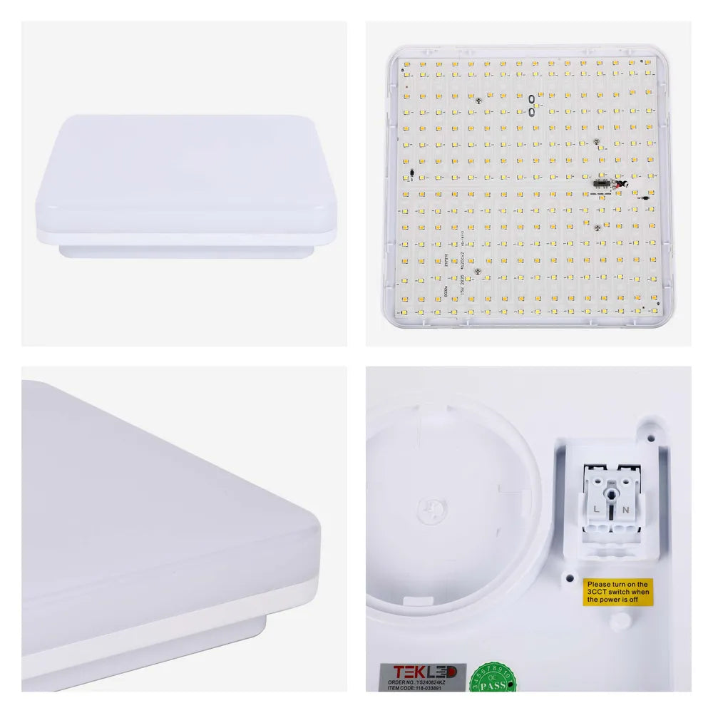 Details of the Svet-k LED NIKA SQUARE 15W 3CCT IP44 (TEKLED)-118-033891