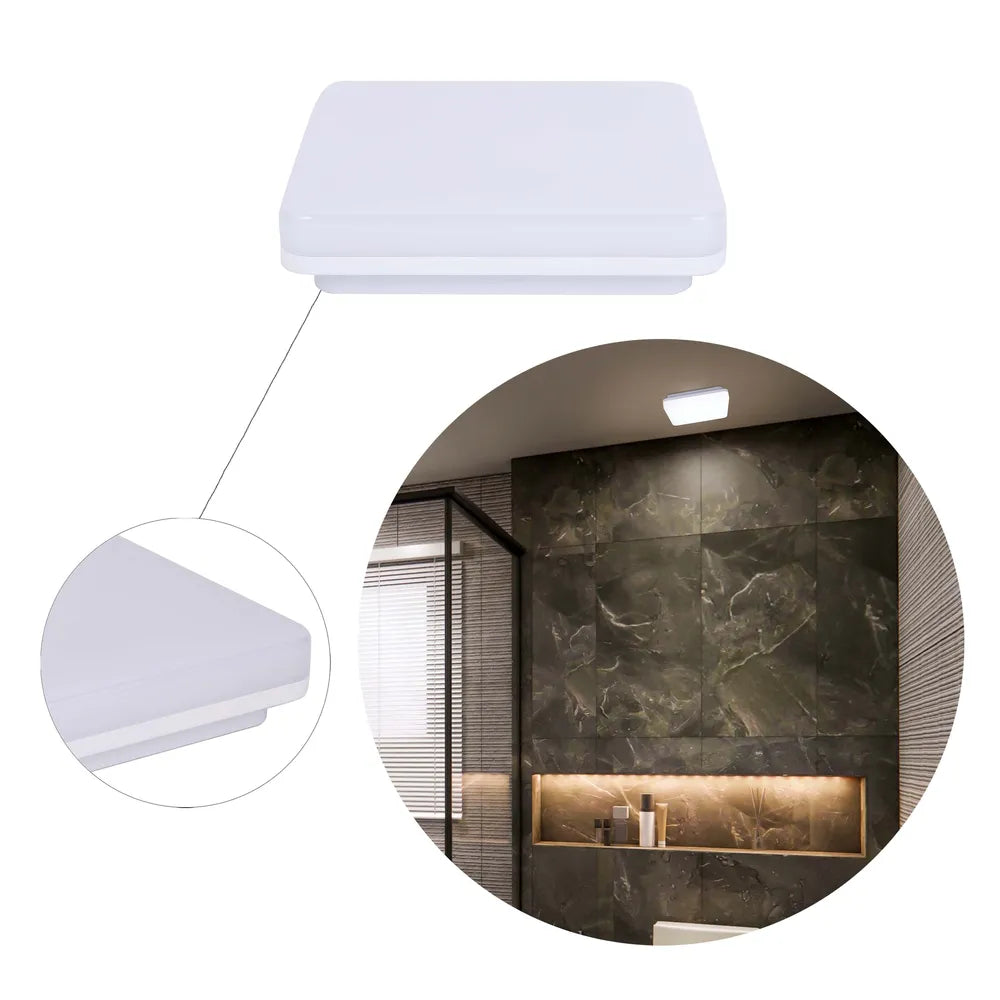 Close shot of the Svet-k LED NIKA SQUARE 15W 3CCT IP44 (TEKLED)-118-033891