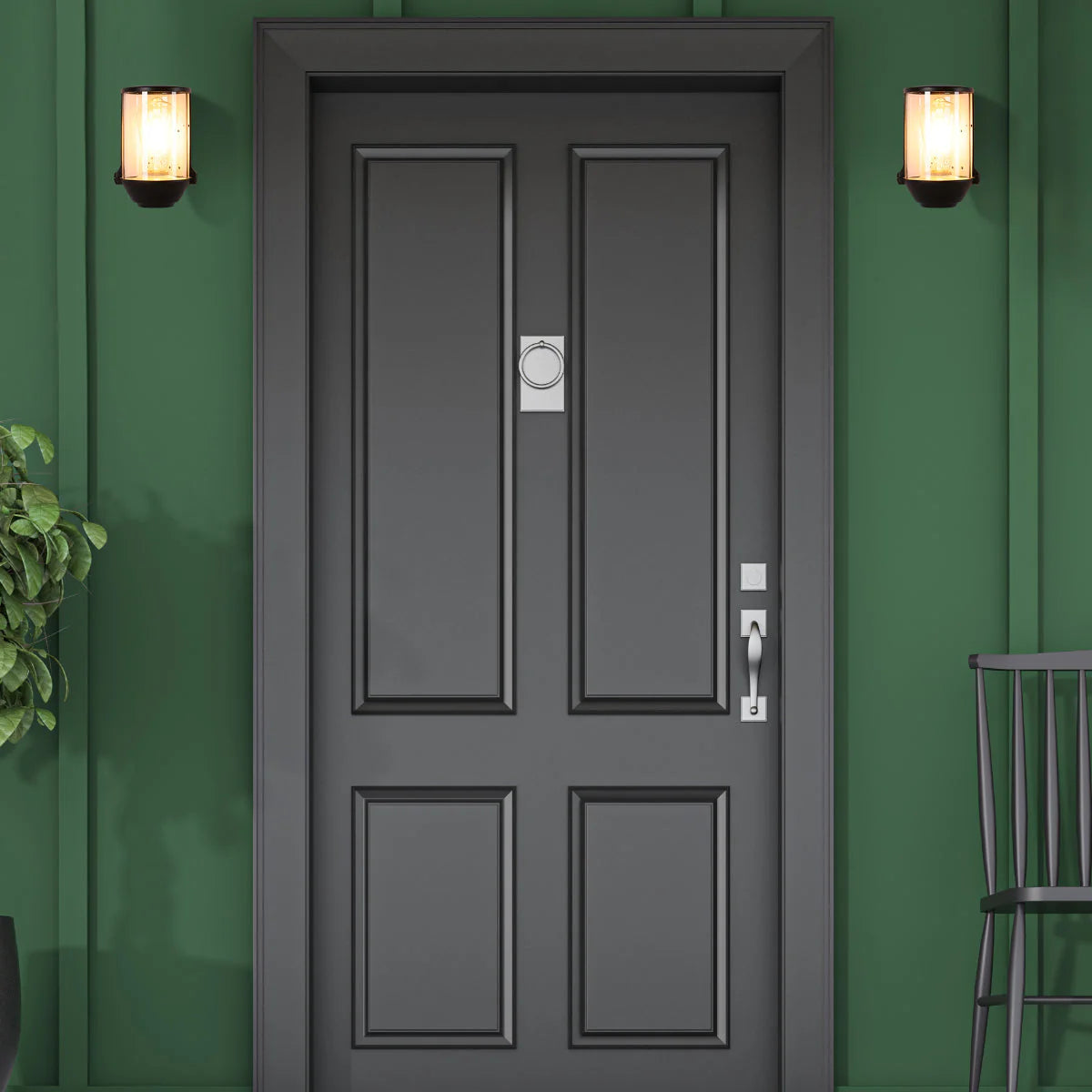 Уличный светильник в винтажном стиле, устанавливаемый на стену, идеально подходит для террас и современных экстерьеров.