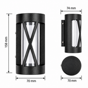 Чироқ SMD 9001A 12W ҚОРА 3000K (TEKLED)