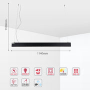 Замонавий чизиқли Polaris, Epilson, Agena, Enif LED ёритиш 4000K