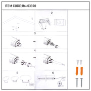 Ташқи чизиқли устки чироқ LED TAM-202 ва TAM-402 IP65