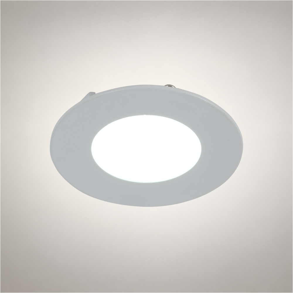 Чироқ LED SLIM ROUND PANEL 3W 6000K (HAIGER)100sh
