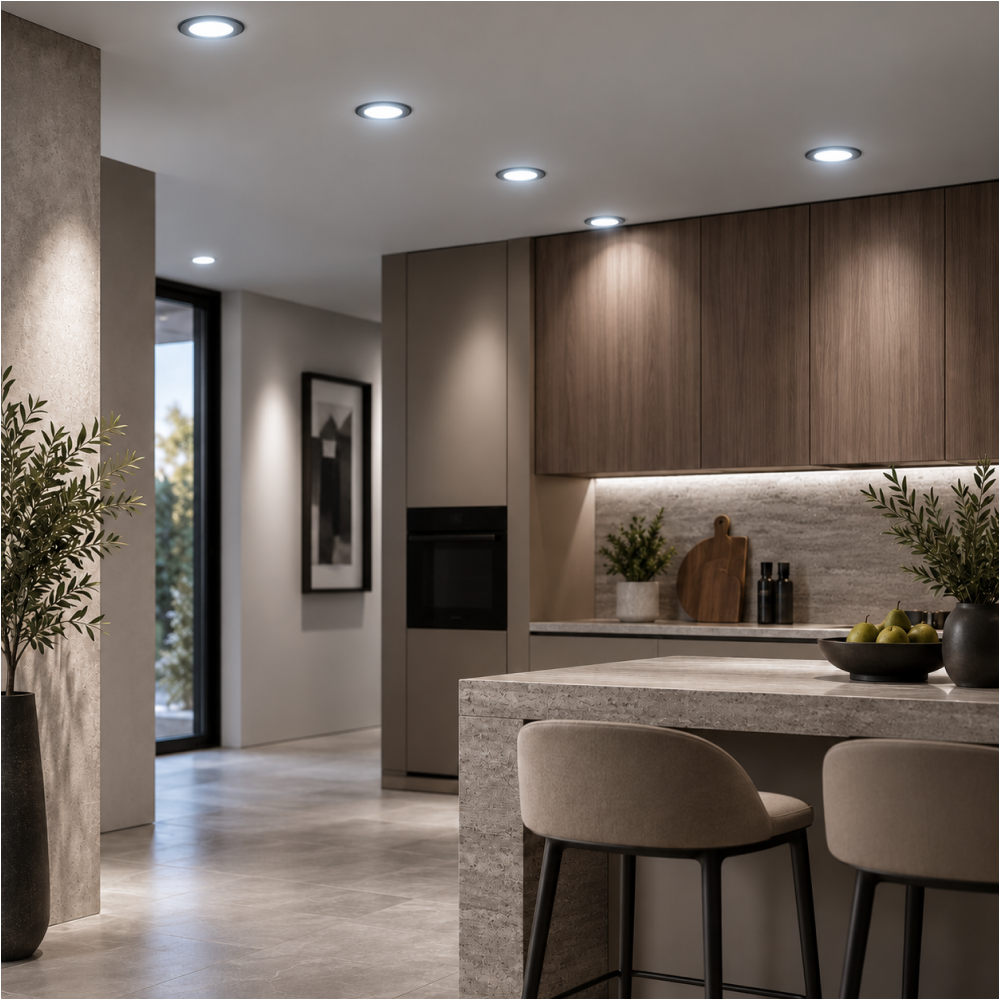 Чироқ LED SLIM ROUND PANEL 3W 6000K (HAIGER)100sh
