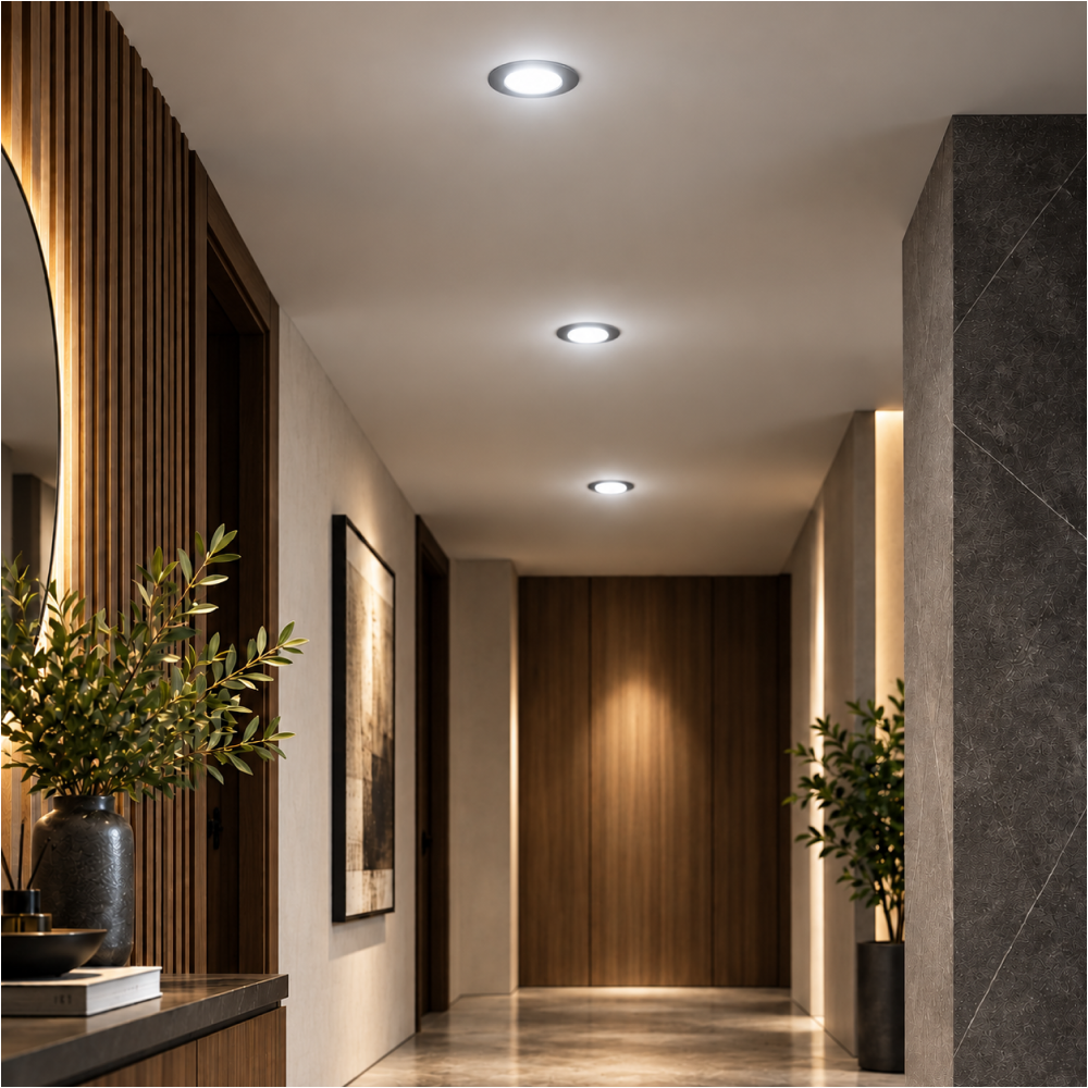Чироқ LED SLIM ROUND PANEL 3W 6000K (HAIGER)100sh