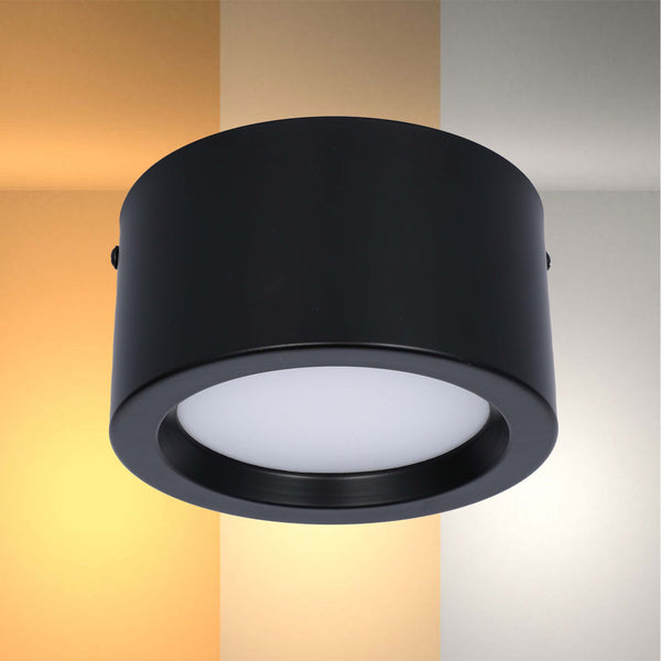 Замонавий чироқ&nbsp; MIRA, устки LED Downlight, 10W / 20W / 30W, 3CCT (4000K / 6000K), оқ / қора, металл корпус
