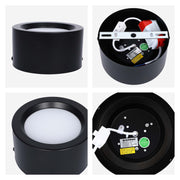 Замонавий чироқ&nbsp; MIRA, устки LED Downlight, 10W / 20W / 30W, 3CCT (4000K / 6000K), оқ / қора, металл корпус