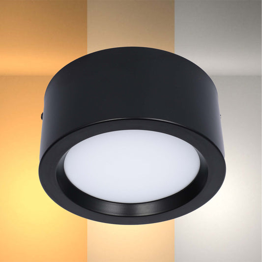 Замонавий чироқ MIRA, устки LED Downlight, 10W / 20W / 30W, 3CCT (4000K / 6000K), оқ / қора, металл корпус