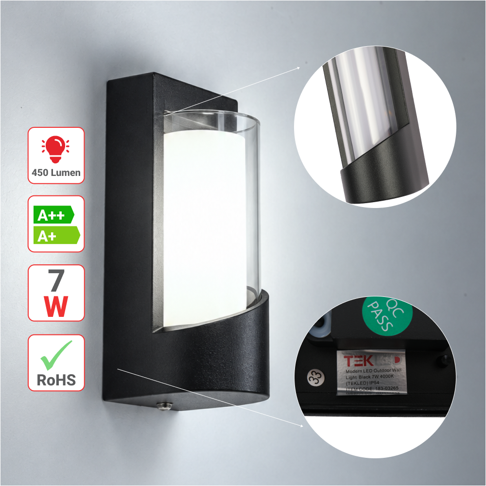 Чироқ SMD 9001A 7W ҚОРА 3000K (TEKLED)