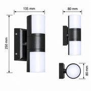 Чироқ LED F895A/2 6Wx2 ҚОРА 3000K (TEKLED)