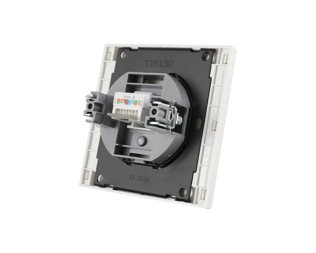 Компьютер розеткаси, RJ45 CAT6, я/ў, NIZMO серияси