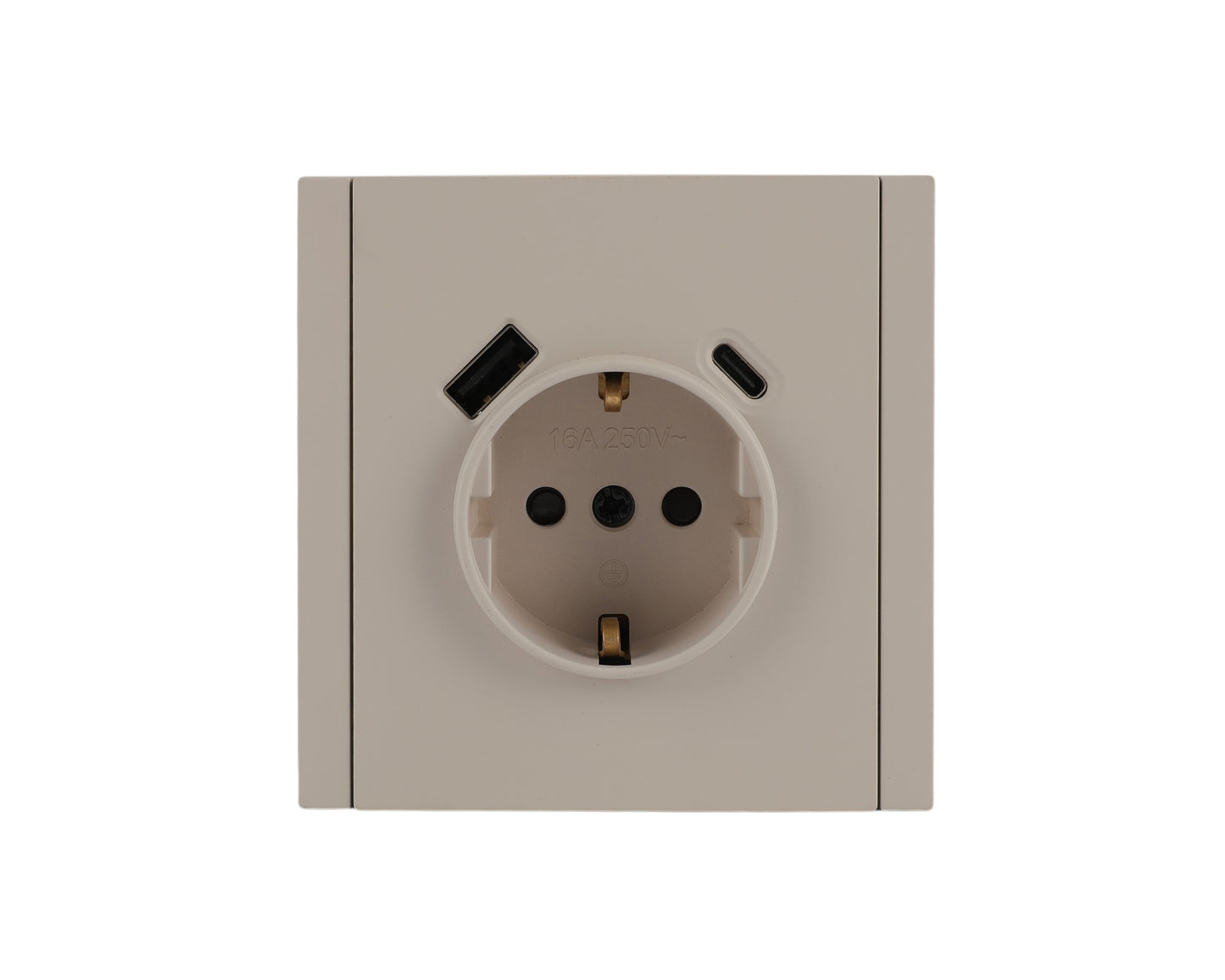 Ерли розетка (Shuko) + USB (A+C), я/ў, NIZMO серияси