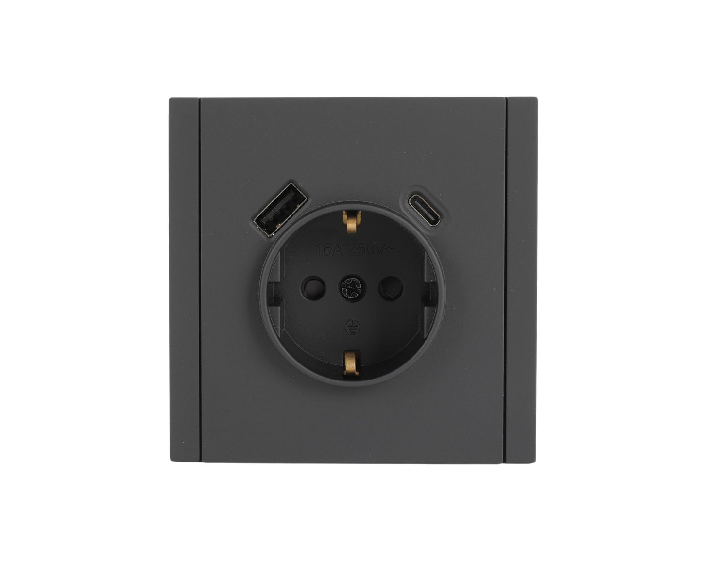 Ерли розетка (Shuko) + USB (A+C), я/ў, NIZMO серияси