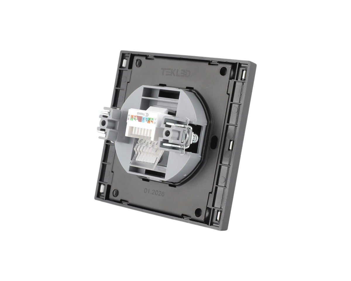 Компьютер розеткаси, RJ45 CAT6, я/ў, NIZMO серияси
