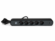 Узайтиргич 5 уяли 1,5 м, ўчиргичли, USB ва Type-C, 3х1,5 мм², BV-0515-A/C, PROLINE-ULTRA серияси