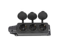 Кўчма розетка 3 уяли, ерга улагичли ва қопқоқли, IP44, 16А, YK403P (TEKLED ELECTRIC)