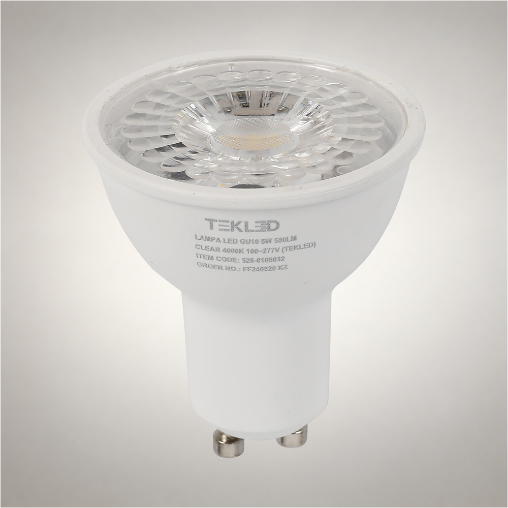 LED лампа GU10 (спот), 6Vt, 500Lm, GU10