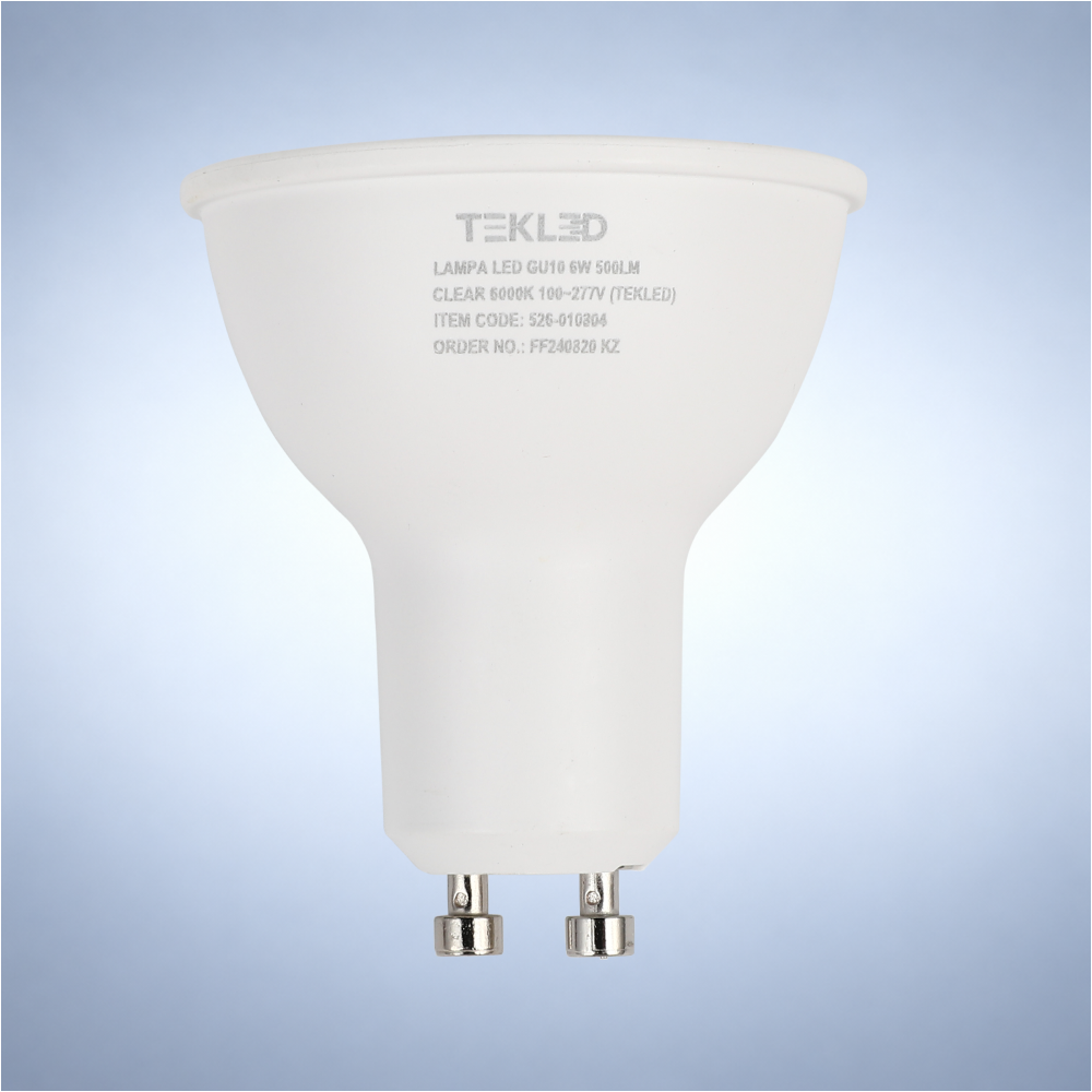 LED лампа GU10 (спот), 6Vt, 500Lm, GU10