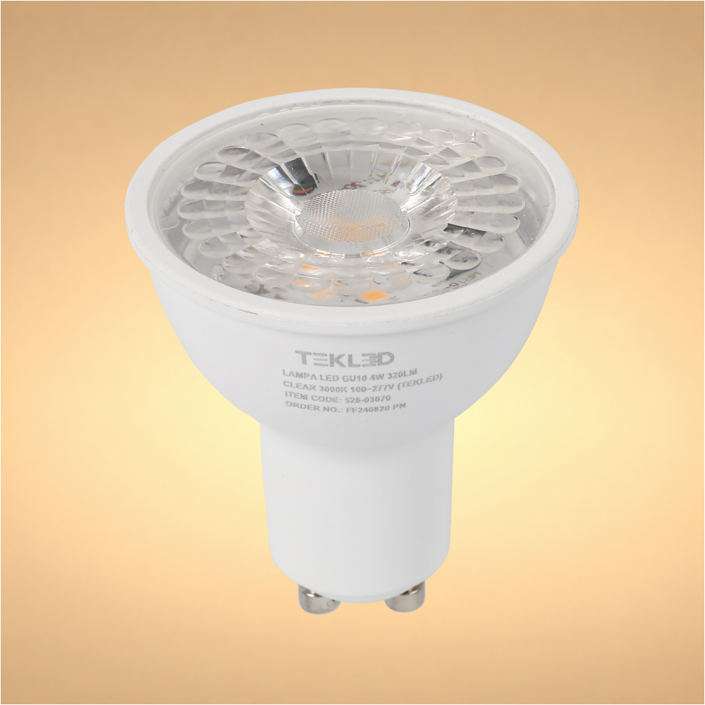 LED лампа GU10 (спот), 4Vt, 500Lm, GU10, Шаффоф