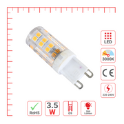 LED лампа капсула турдаги, 3.5Вт, 350Лм, G9