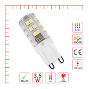 LED лампа капсула турдаги, 3.5Вт, 350Лм, G9