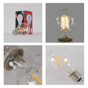 LED лампа A60 (нок шаклида), 4Вт, 470Лм, E27, 2700K (илиқ оқ), Шаффоф